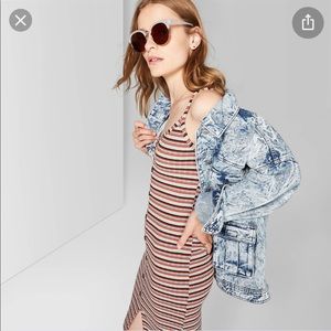 Stripe midi dress